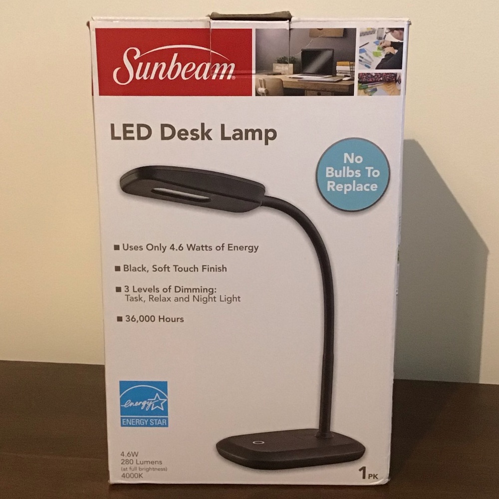 Work from home!! NIB LED Desk lamp/ dorm lamp